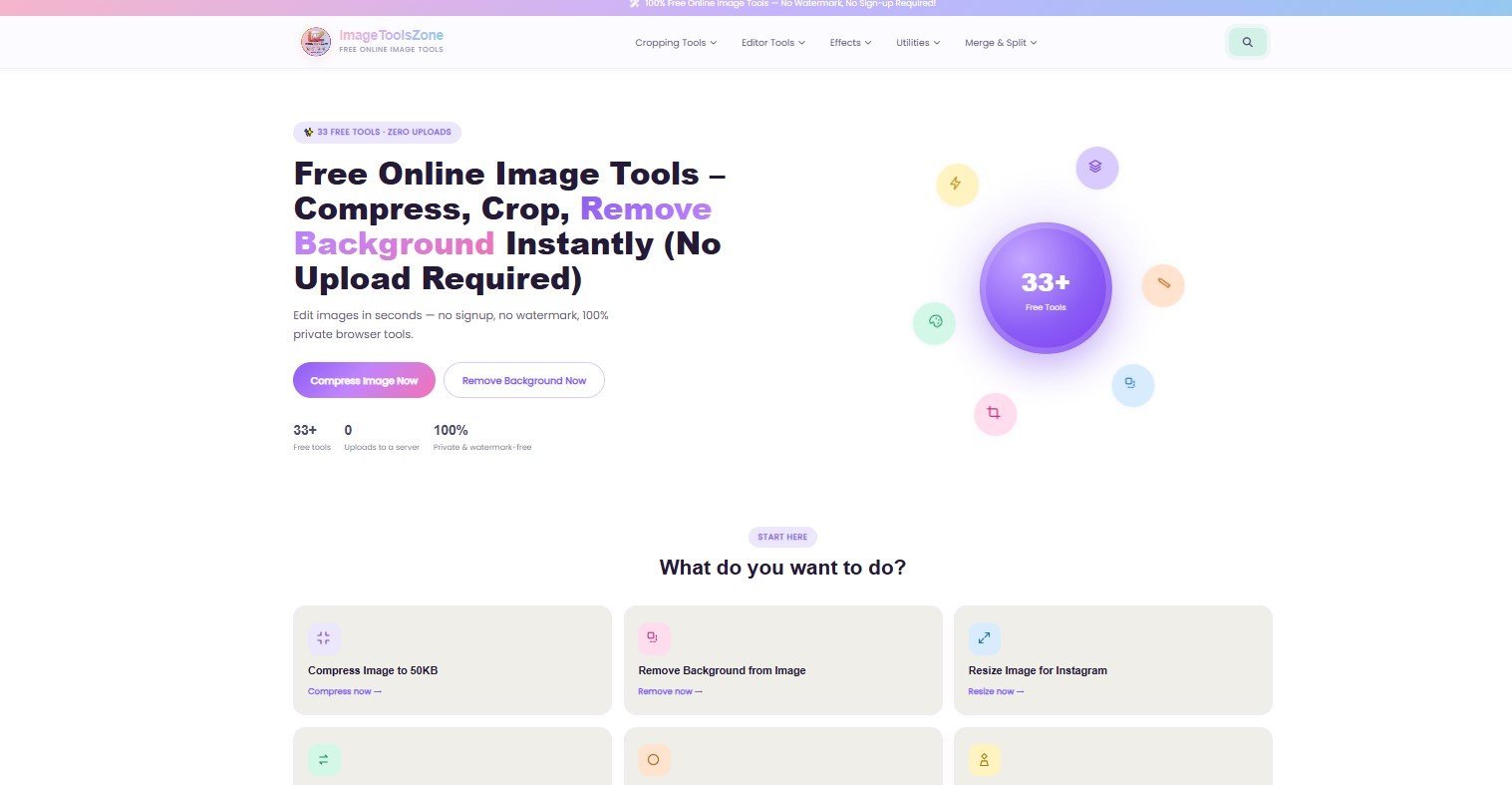 ImageToolsZone - Image Editing Platform