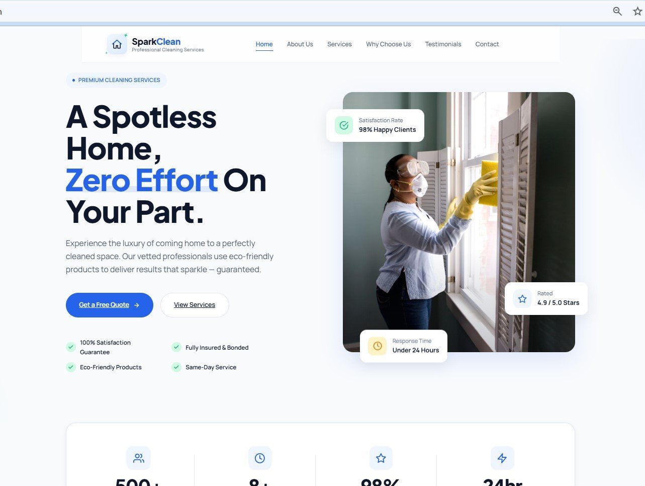 SparkClean - Professional Cleaning Services